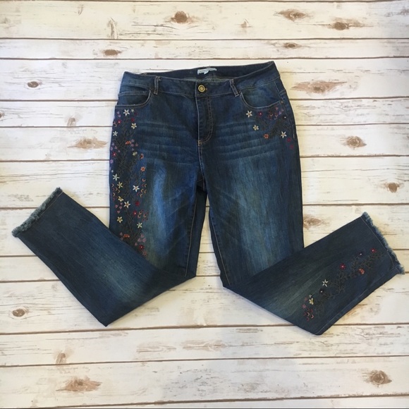 John Mark Jeans | John Mark Embroidery High Waist Fringe Jeans | Poshmark